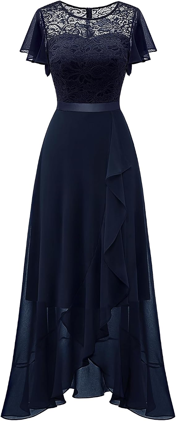 BeryLove Formal Long Dresses for Women Wedding Guest Cocktail Bridesmaid