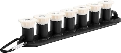 Tool Daily Pressure Washer Tips, 40 Degree White Power Washer Nozzle Tips 7 Pack with Nozzle Holder, 14 Inch Quick Connect, 4000 PSI