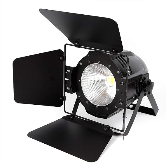 2 In1 LED Stage Par Light 200W COB DMX-512 Cool & Warm White PAR-64 | Die-cast Aluminum Housing, Professional Spotlight, For Wedding, Small Concert, Disco, Party, Party DJ