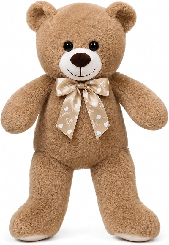 Teddy Bear Stuffed Animal 16'' Small Teddy Bear Plush Toy Gift for Valentine Christmas Birthday Khaki
