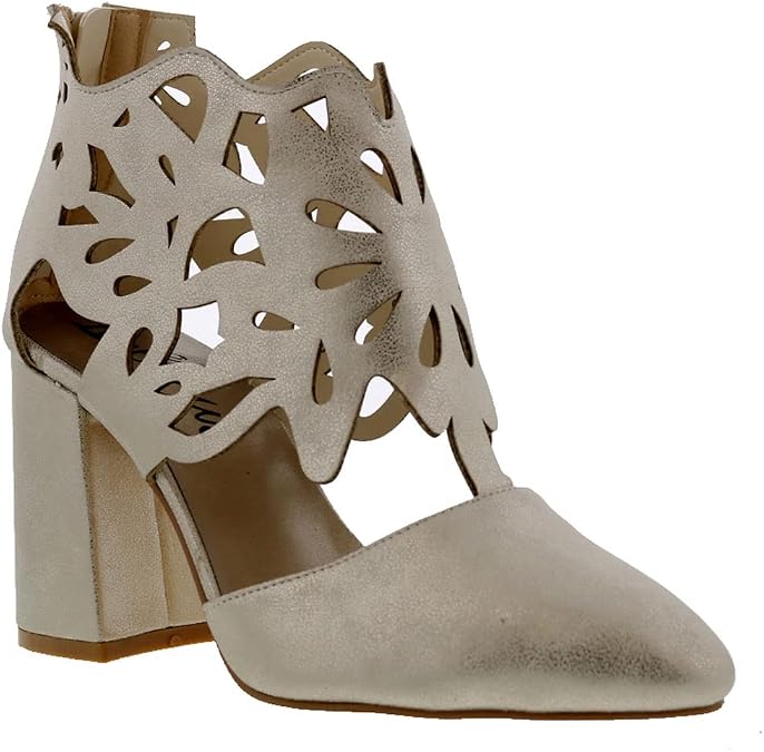 Bellini Cleo Women's Pointed Toe Laser Cut Bootie