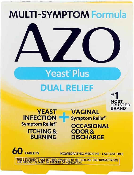 AZO Yeast Plus Tablets, 60 Count