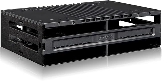 ICY DOCK flexiDOCK Removable Case for 4 x 2.5" SATA / SAS SSD / HDD with Tray-less Type 5.25" Bay Size | MB024SP-B