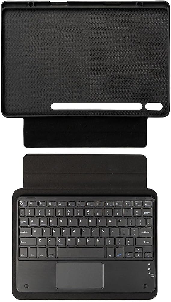 Samsung Galaxy Tab S10 FE/S9/S9 FE 10.9 inç ile Uyumlu Keyboard Bluetooh Bağlantılı Standlı Klavyeli Tablet Kılıfı