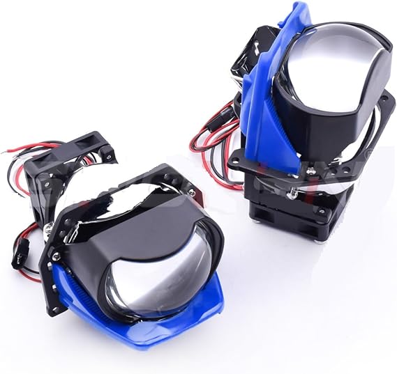 Sinolyn Bi LED Projector Lens Compatible Headlight Car Light Compatible with 36000LUX Hella 3R Auto LED Diode Light Car Accessories Retrofit Color: Without Shrouds