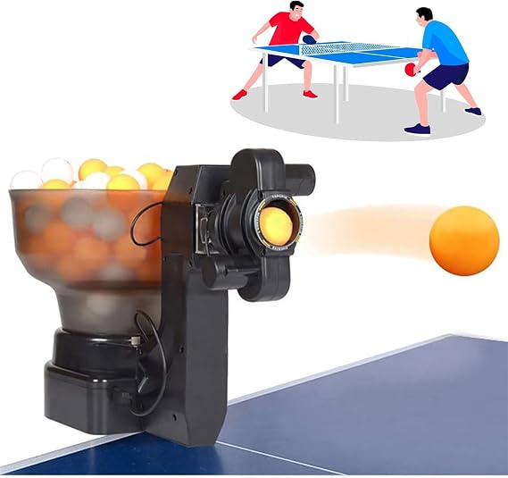 Automatic Ball Launcher Table Tennis Robot Automatic Ping-Pong Ball Machine 36 Different Spin Balls Ping Pong Robot, Automatic Table Tennis Machine