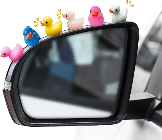 Rislobx Cute Duck, 20Pcs Car Interior Decor Car Ornaments for Rear View Mirror Dashboard Decoration, Automotive Funny Accessories
