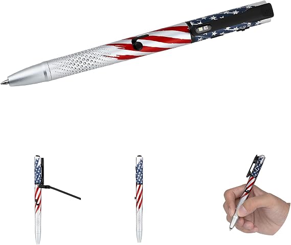 OLIGHT O'Pen 3 Pen Light, USB-C Rechargeable EDC Flashlight, Stars Stripes