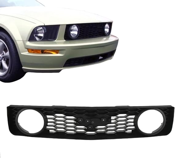 CarPartsDepot Front Grille Grill Fits FORD Mustang GT Mustang 05-09 Black