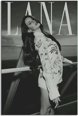 PENGX Singer Lana Del Rey Poster Lizzy Grant Picture Printing Canvas Modern Office Family Bedroom Bar Gym Decorative Posters Gift Wall Decor Painting 8×12inchs20×30cm, 8 x 12 in 20 30 cm