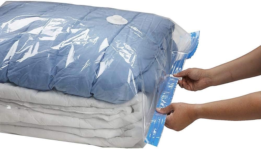 10-Piece Vacuum Storage Bag 7 AD. L1 AD. XL  1 AD XXL  1 AD JUMBO VACUUM BAG - VACUUM HURCH - VACUUM BAG