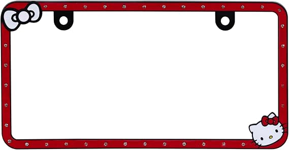 CHROMA Hello Kitty Bows n' Bling License Plate Frame, 042637