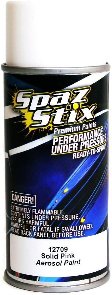 Spaz Stix Solid Aerosol Paint, Pink, 3.5-Ounce