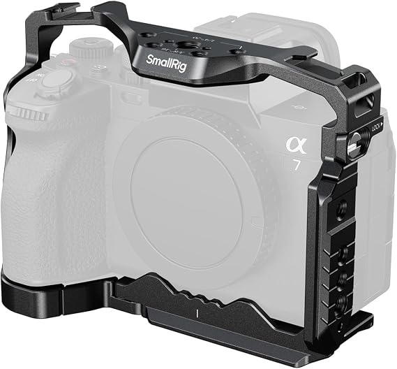 SmallRig HawkLock Quick Release Full Cage for Sony Alpha 7R V/Alpha 7 IV/Alpha 7S III/Alpha 1 / Alpha 7R IV/Alpha 7 V, Built-in Quick Release Plate for Arca, Cold Shoes (Upgraded Version)