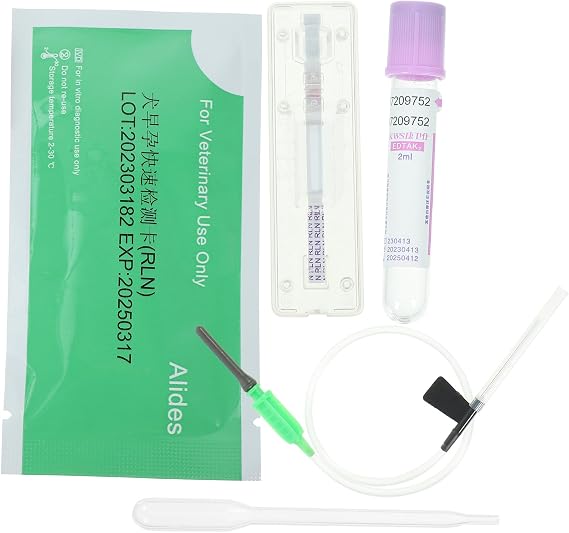 Yardwe 1 Set Dog Pregnancy Test Kit Fast and Accurate Detection, Pregnancy Tests Strip Early Pregnancy Detection Yourself at Home, Pet Pregnancy Test Complete Tool Kit