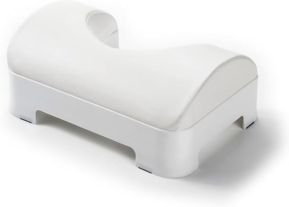 LUXE Comfort Soft & Ergonomic Toilet Footstool, White