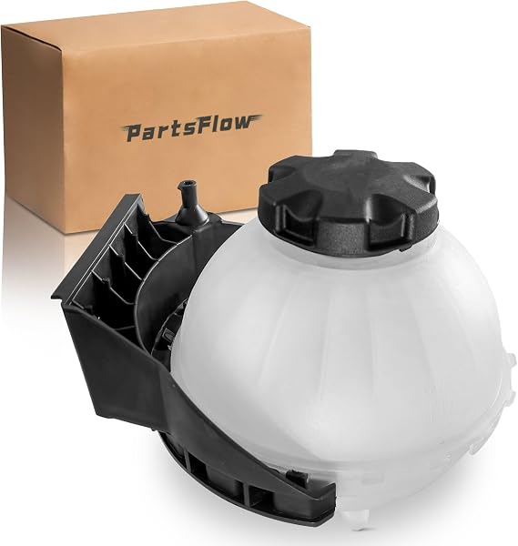 PartsFlow 603-880 Coolant Reservoir Tank W/Cap Compatible With 2011-2019 BMW 320i/320i xDrive/228i/228i xDrive/328i/328i GT xDrive/328i xDrive/428i/118i/125i 17137609469 17137642158