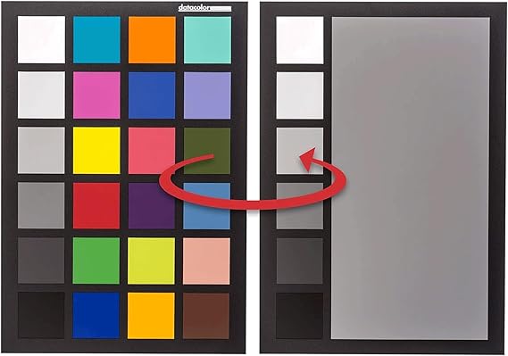 Datacolor SpyderCheckr 24 Camera Color Checker Chart with Grey Card | 24 target colors plus grey card for consistent color across camera systems and lighting conditions