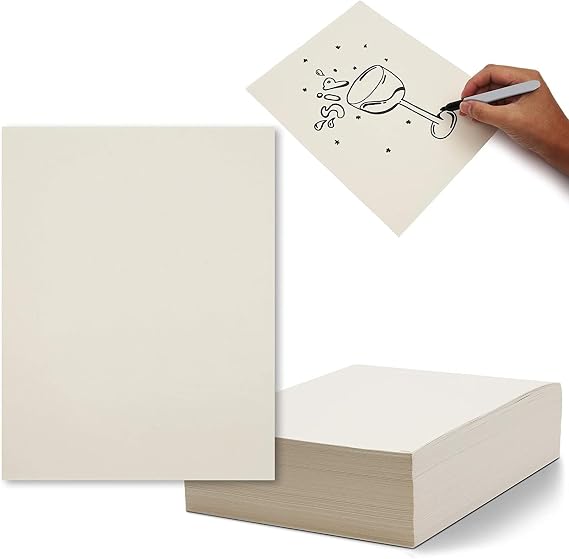 Bright Creations Newsprint Paper - 8.5 x 11 in, 500 Sheets, White - Uncoated Sheets for Sketching, Drawing & Doodling, Crafts, Packing & Printing