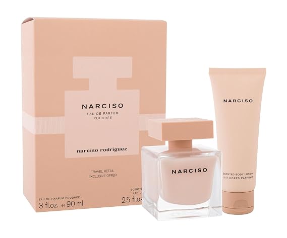 Narciso Poudree by Narciso Rodriguez for Her 2 Piece Set Includes : 3.0 oz Eau de Parfum Poudree Spray + 2.5 oz Scented Body Lotion |