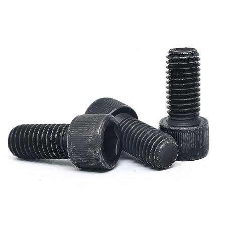 M12-1.75 x 25mm Socket Head Cap Screws, 12.9 Grade Alloy Steel, Allen Socket Drive, Black Oxide Finish, Full Thread,(5 Pcs)