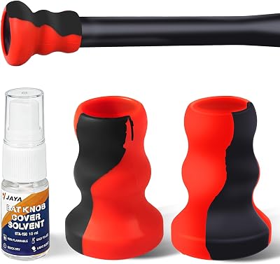 JAYA 2 Pack Bat Knob Taper, Exclusive Installation Lubricant, Easy Installation Bat Knob Taper, Increased Bottom Protection, Ergonomic Design, for Enhanced Grip and Protection