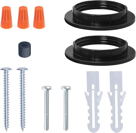 Black Plastic Screw Ring 39mm (Mirror Headlight)