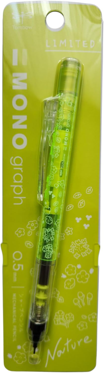 Tombow MONO Graph Mekanik Kurşun Kalem, 0,5mm, Yeşil, Plastik, Sınırlı Üretim Doğa Temalı, Çizim ve Yazma için