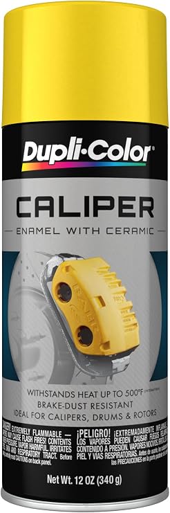 Dupli-Color Caliper Aerosol Paint, Gloss, Yellow, 11 oz