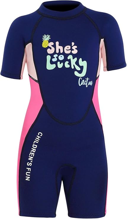 DIVE & SAIL Kids 2.5mm Warm Wetsuit One Piece UV Protection Shorty Suit