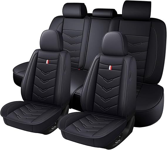 Car Seat Cover for BMW X5 2000-2025, Durable Wear Resistant Waterproof Vehicle Cushion Cover, Breathable No Odor Premium Leather Vehicle Seat Covers.(Standard,Black)