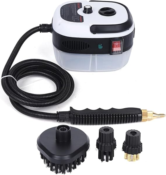 Handheld Steam Cleaner, Protable Handheld Steam Cleaner Desktop Steam Cleaning Machine 2500W High Temp Steam Cleaner Household Handheld Car Detailing Cleaning Machine 7.48x5.9x5.12Inch