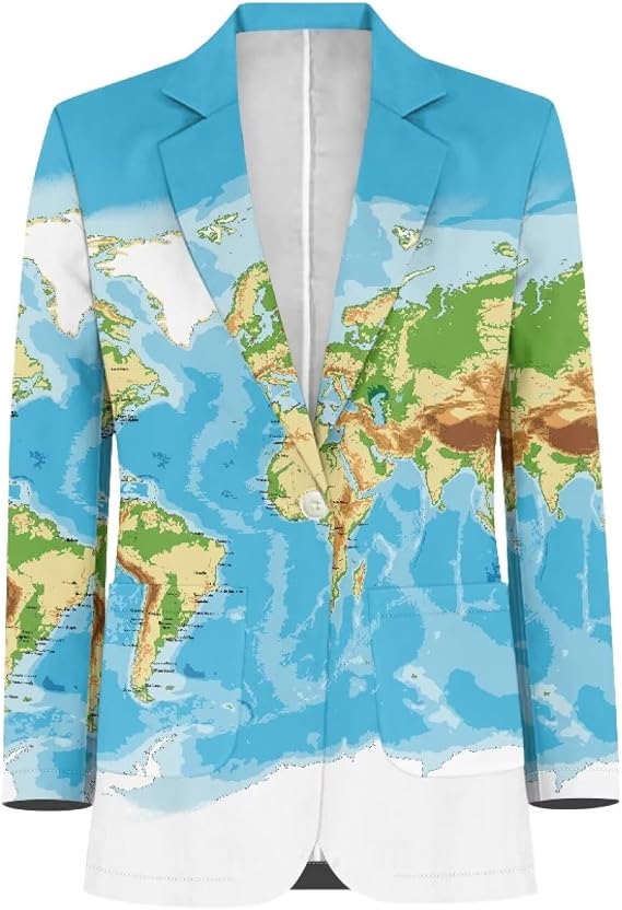 Xhuibop One Button Blazer Mens Sport Coat Lightweight Slim Fit Jacket Casual Business Suits