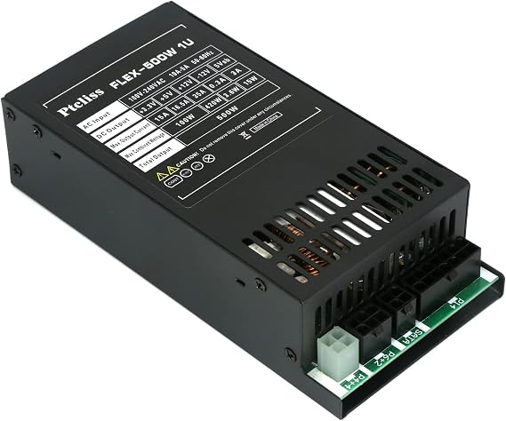 500W Full Modular 1U Flex ATX Power Supply 80 Plus Bronze Efficiency, Flex-500W