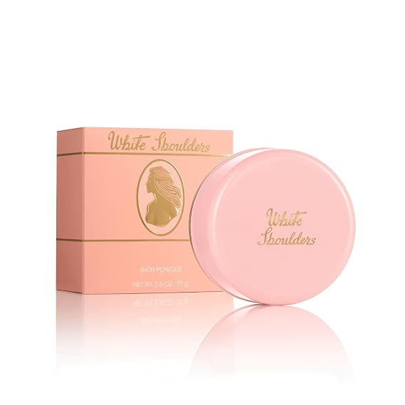Evyan White Shoulders Perfume Bath Powder for Women, 2.6 oz