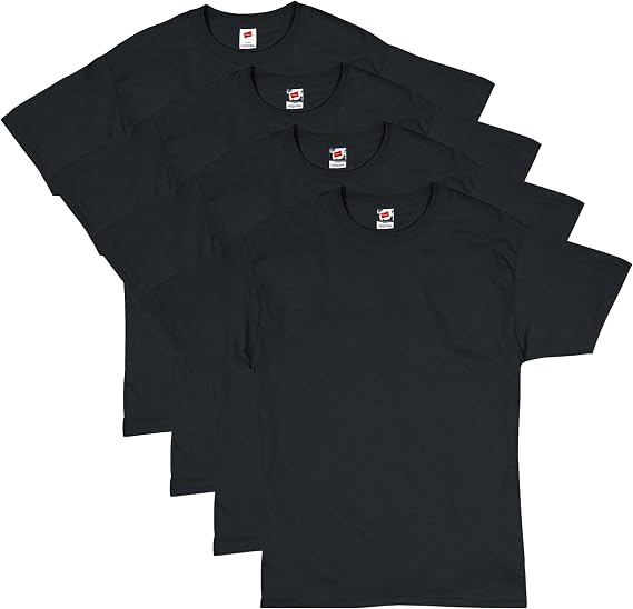 Hanes Men's T-Shirt Pack - 4-Pack - Essential-T Crewneck Cotton T-Shirts - Everyday Men's Tees - Big & Tall Available