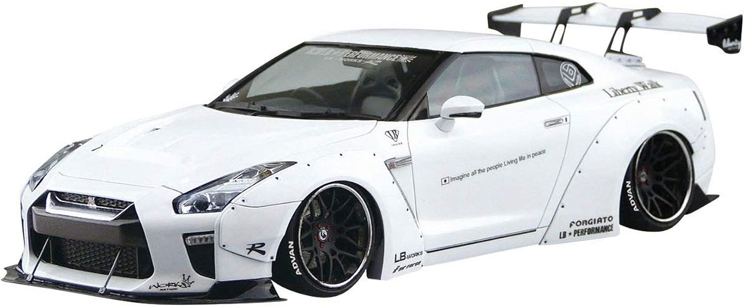 Aoshima Bunka Kyozai Liberty Walk Series No.11 LB. Works R35 GT-R Type.1.5, 124 Scale Plastic Model