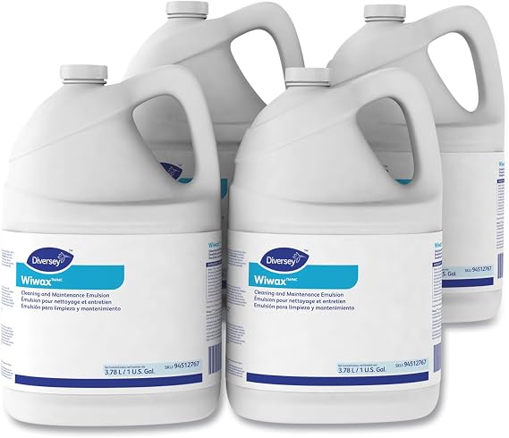 Diversey 94512767 Wiwax Cleaning & Maintenance Emulsion Liquid 1 gal Bottle 4/Carton