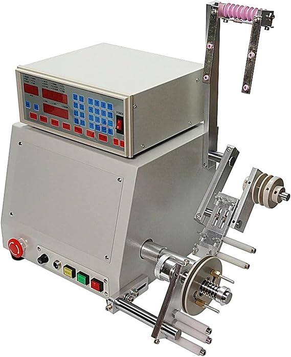 Coil Winding Machine, Computer C Automatic Coil Winder Winding Machine 400W For 0.03-1.2mm Wire Work Speed 6000 R/min for webbing, elastic threads,guitar pickup coils