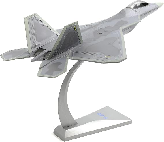 NUOTIE USA F-22 Raptor Fighter Attack Pre-Build Model 1:72 (AK 093) | Aircraft Alloy Diecast Airplane Military Display Model Aircraft for Collection or Gift