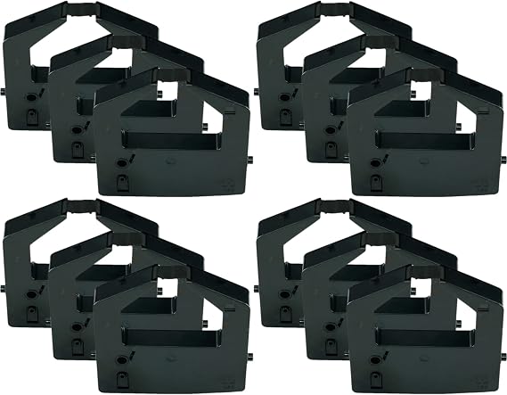 GRC T531 Compatible Ink Ribbon Replacement for Fujitsu D30L-2014-0096 and Fujitsu D30L-9001-0601 Dot Matrix Printer Ribbons, Bundle of 12 Ribbon Cartridges