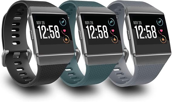 AIUNIT Compatible Ionic Bands for Men Women Large Small, Replacement Strap Sport Accessory Wristband with Original Design for Ionic Smart Watch