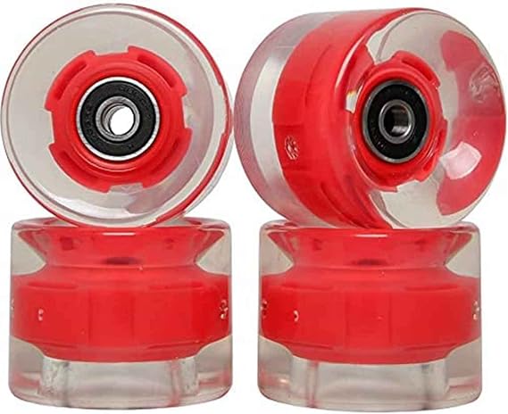 FREEDARE Skateboard Wheels 60mm 83a with Bearings and Spacers(Pack of 4)
