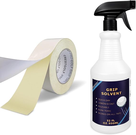 Crestgolf Golf Grip Solvent and Tape 32oz&218yard