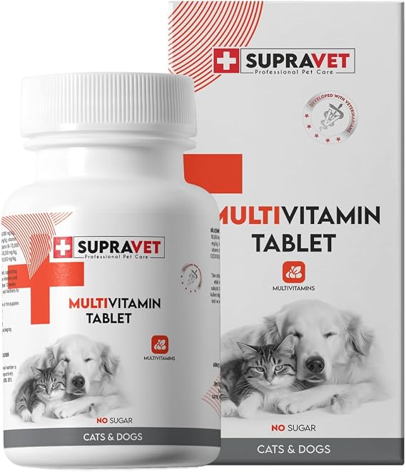 Supravet Multivitamin Tablets for Cats and Dogs 75 Pieces