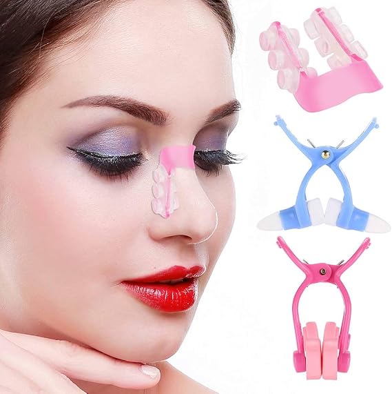 YUYTE Nose Shaper Clip Set, 3 Pieces, Unisex, Nose Lifting and Straightening, Ideal for Travel