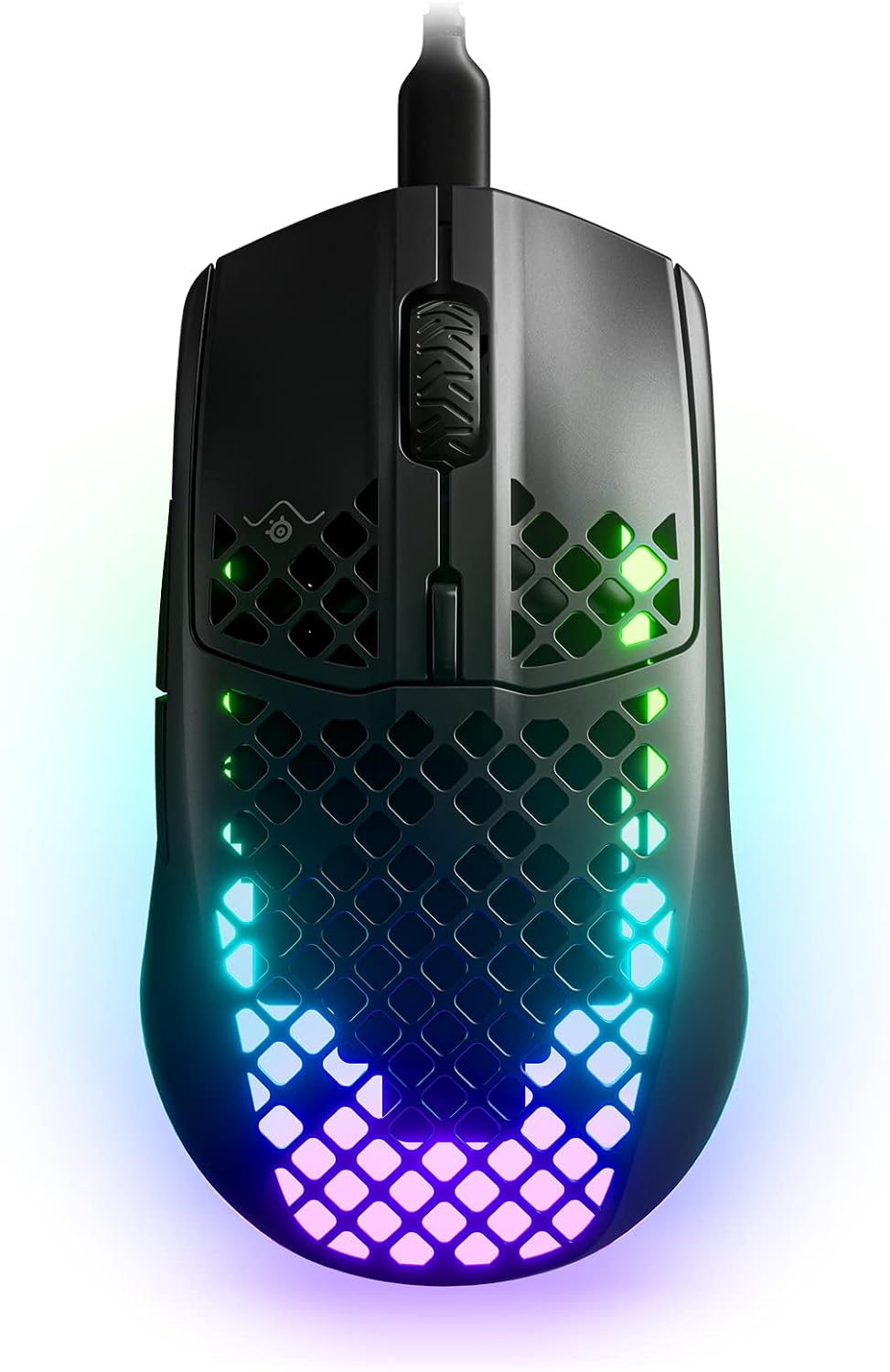 SteelSeries 62612J Wireless Aerox 3 Wireless Onyx 2022 Ultra Lightweight Gaming Mouse with TRUEMOVE AIR Sensor Quantum Wireless 2.0 Technology IP54 Standard Waterproof Dustproof