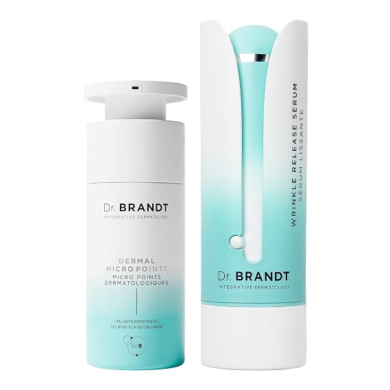 Dr. Brandt Needle Free Duo - Includes Needles No More Dermal Micro Points (1 oz) + Wrinkle Release Serum (1.0 fl oz) Duo
