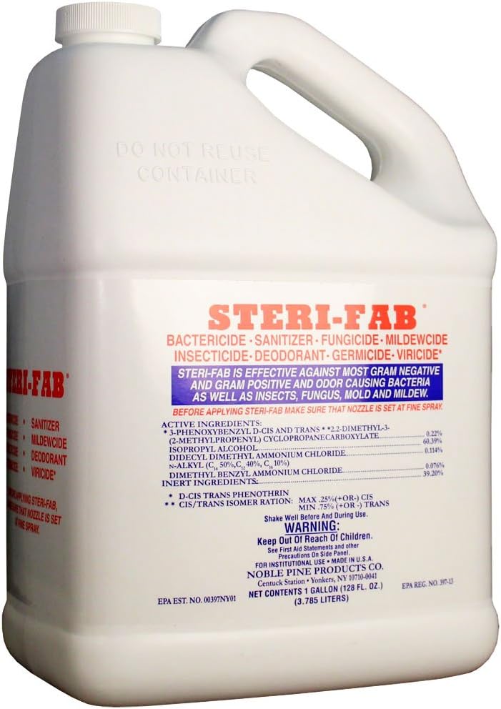 Steri-Fab Bactiricide-Sanitizer-Fungicide-Mildewcide-Insecticide 4 Gallons