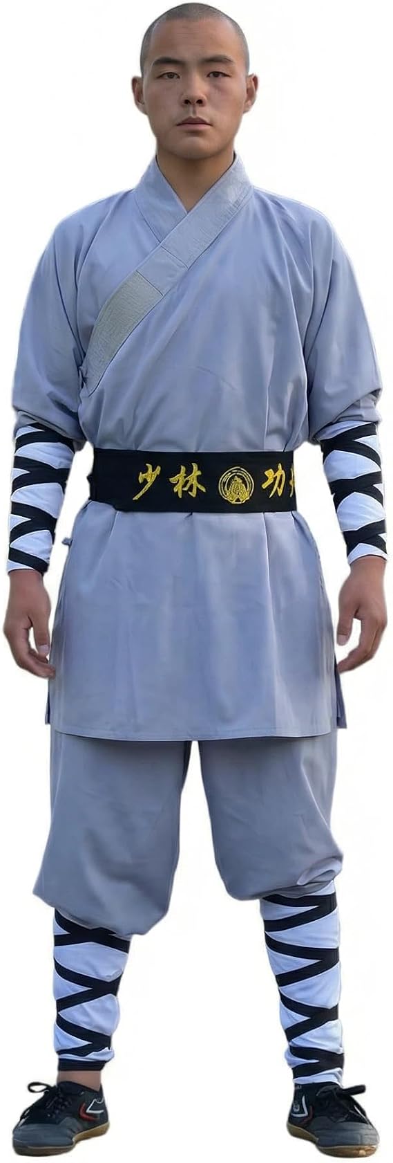 Shaolin Kung Fu Uniform Set for Adults Traditional Martial Arts Training Suit with Tai Chi Monk Outfit Performance